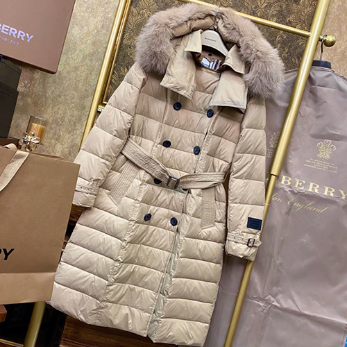 [홍콩명품.Burberry] 버버리 23SS 로고 패딩 퍼후드 코트 (베이지), BM10155, S1F, 홍콩명품가방,명품쇼핑몰,크로스백,핸드백,구매대행,무브타임