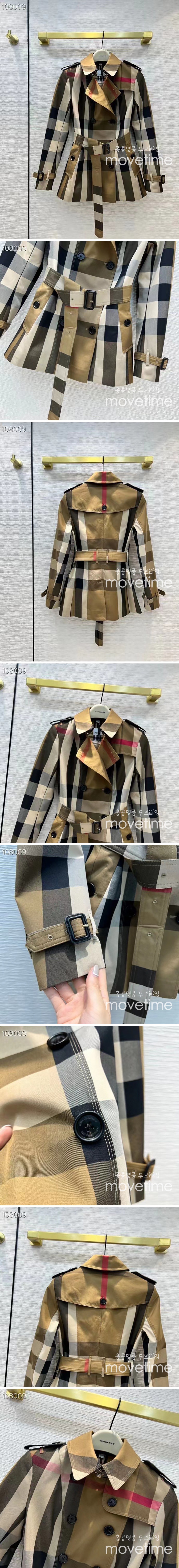 [홍콩명품.Burberry] 버버리 23SS 여자 체크 트렌치 미들롱 코트, BM10273, BR, 홍콩명품가방,명품쇼핑몰,크로스백,핸드백,구매대행,무브타임