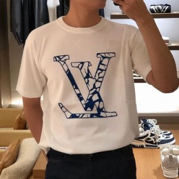 [홍콩명품.LOUIS VUITTON] 루이비통 23SS 쇼트 슬리브드 코튼 크루넥 1AFANA, BM10727, JU, 홍콩명품의류,구매대행,온라인명품