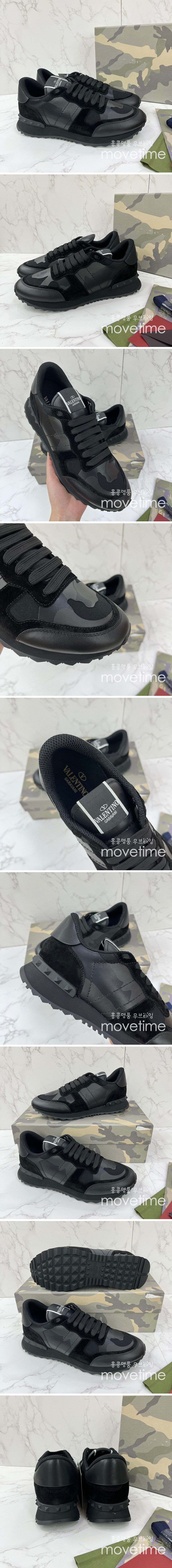 [홍콩명품.Valentino] 발렌티노 23SS 로고 카모플라쥬 스니커즈 (올블랙), SE2262, PMD, 홍콩명품쇼핑몰,무브타임,악세사리,잡화,생활용품