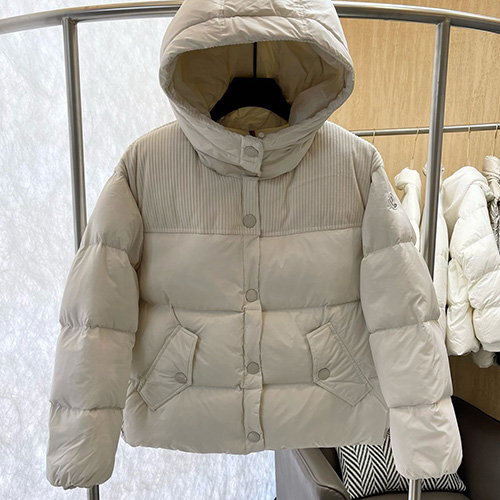 [홍콩명품.MONCLER] 몽클레어 23SS 로고 여성 후드 구스다운 패딩 자켓 (화이트), BM10969, KSM, 홍콩명품의류,구매대행,온라인명품