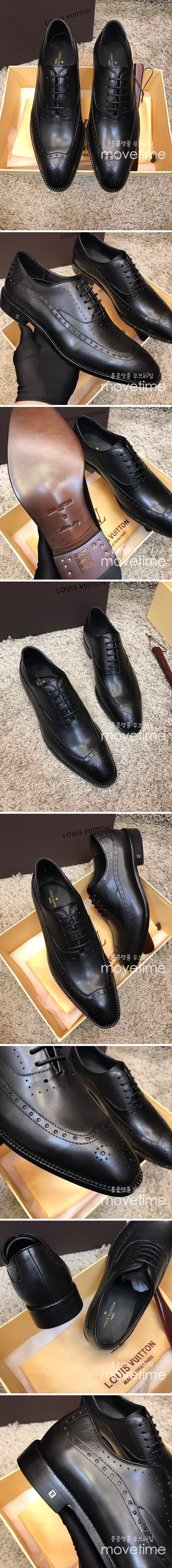 [홍콩명품.LOUIS VUITTON] 루이비통 23SS 로고 가죽 정장 구두 (블랙), SE2360, S1, 홍콩명품쇼핑몰,무브타임,악세사리,잡화,생활용품