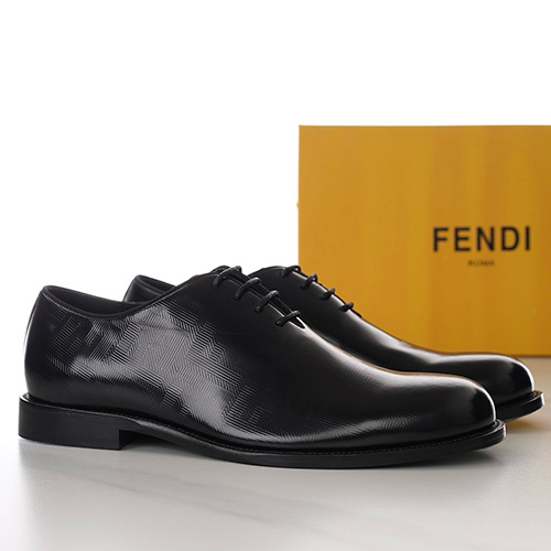 [홍콩명품,FENDI] 펜디 24SS 로고 패턴 가죽 정장 구두 (블랙), SE2404, S2, 홍콩명품쇼핑몰,무브타임,악세사리,잡화,생활용품