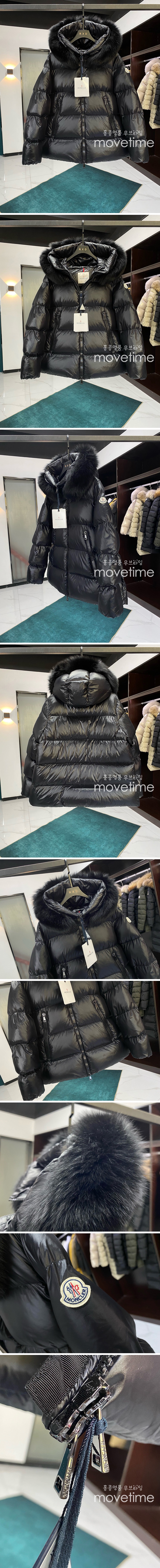 [홍콩명품.MONCLER] 몽클레어 24SS 로고 여성 SERIFUR 후드 구스다운 패딩 자켓 (블랙), BM11465, KSM, 홍콩명품의류,구매대행,온라인명품