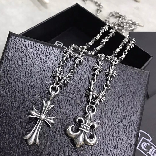 [홍콩명품.Chrome Hearts] 크롬하츠 24SS 로고 925실버 크로스로고 50cm 커플 목걸이, ET1844, CR1, 홍콩명품쇼핑몰,인터넷명품,온라인명품사이트,남자명품,해외직구