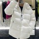 [홍콩명품.MONCLER] 몽클레어 24SS 로고 MAYA 후드 구스다운 패딩 자켓 (화이트), BM11585, S1F, 홍콩명품의류,구매대행,온라인명품