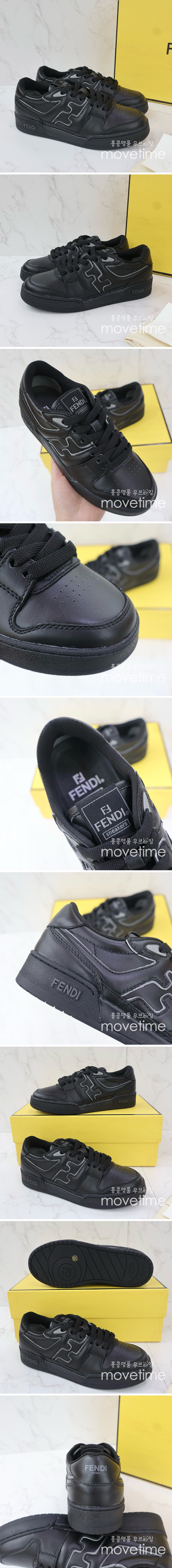 [홍콩명품,FENDI] 펜디 24SS 로고 매치 스니커즈 운동화 7E1643 AOMN 453 (블랙), SE2460, PMD, 홍콩명품쇼핑몰,무브타임,악세사리,잡화,생활용품