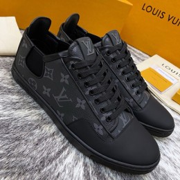 [홍콩명품.LOUIS VUITTON] 루이비통 24SS 로고 모노그램 가죽 스니커즈 운동화 (블랙), SE2516, S1, 홍콩명품쇼핑몰,무브타임,악세사리,잡화,생활용품