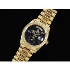 [ROLEX] 로렉스 롤렉스 데이데이트 36mm 옐로우골드 블랙 다이얼