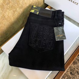 [홍콩명품.VERSACE] 베르사체 24SS 로고 데님 팬츠 진 청바지 (블랙), BM12190, S1F, 홍콩명품의류,구매대행,온라인명품