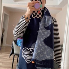 [홍콩명품.LOUIS VUITTON] 루이비통 24SS 모노그램 NIGO 43-200 캐시미어 머플러 스카프 (블루), ET1924, JX, 홍콩명품가방,명품쇼핑몰,크로스백,핸드백,구매대행,무브타임