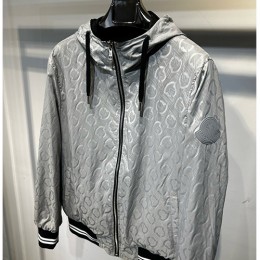 [홍콩명품.MONCLER] 몽클레어 24SS 로고 리버서블 후드 바람막이 봄버 자켓 (블랙-그레이), BM12398, HH, 홍콩명품의류,구매대행,온라인명품