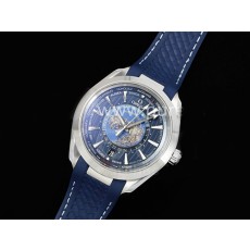 [홍콩명품시계.OMEGA] 오메가 아쿠아테라 GMT 월드타이머 43mm 썸머 딥블루 다이얼