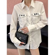 [홍콩명품.CHANEL] 샤넬 24SS 로고 여성 나일론 남방 셔츠 (2컬러), BM12504, TBG, 홍콩명품의류,구매대행,온라인명품