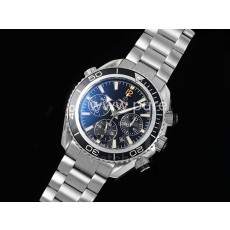 [홍콩명품시계.OMEGA] 오메가 시마스터 크로노 43mm 블랙 베젤 블랙 다이얼 메탈스트랩
