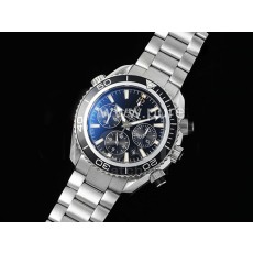[홍콩명품시계.OMEGA] 오메가 시마스터 크로노 43mm 블랙 베젤 블랙 다이얼 메탈스트랩