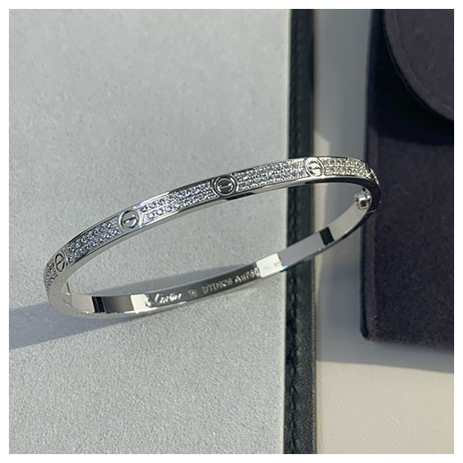 [홍콩명품.CARTIER] 까르띠에 24SS 로고 LOVE 다이아 장식 팔찌 (3컬러), ET1960, SL, 악세사리,팔찌