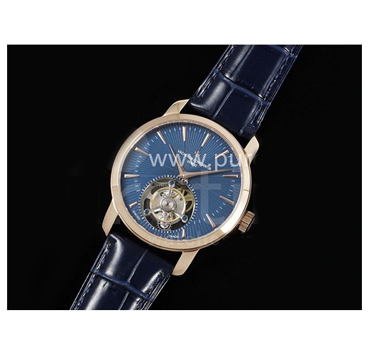 [홍콩명품시계.VACHERON CONSTANTIN] 바쉐론콘스탄틴 트레이디셔널 투어빌론 로즈골드 블루 다이얼