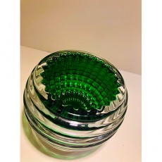 [홍콩명품.Baccarat] 바카라 24SS EYE 선물용 인테리어 크리스탈 캔들홀더/촛대/양초받침 2pcs (그린-7-9.5cm), ET2158, ZAKKA, 명품접시,와인잔,키홀더,내의,양말,가구주변기기