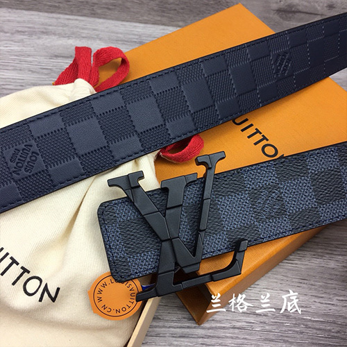 [홍콩명품.LOUIS VUITTON] 루이비통 24SS LV로고 다미에 가죽 벨트 (블랙), BT1131, 4.0cm, MR, 명품레플리카,인터넷쇼핑몰,남자명품,해외직구