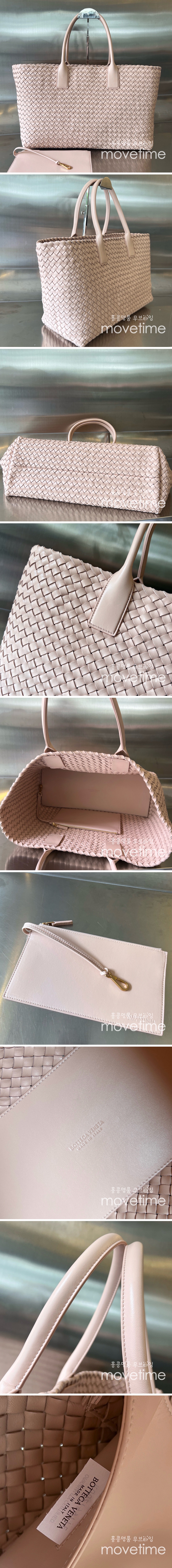 [홍콩명품.BOTTEGA VENETA] 보테가베네타 24SS 라지 Cabat 까바 인트레치오 토트백 608811 (핑크), BGM2712, BDA, 홍콩명품가방,명품쇼핑몰,크로스백,핸드백,구매대행,무브타임