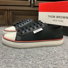 [홍콩명품.THOME BROWNE] 톰브라운 24SS 로고 캔버스 스니커즈 운동화 (블랙), SE2771, S2, 명품스니커즈,운동화,구두,로퍼,하이탑,신발