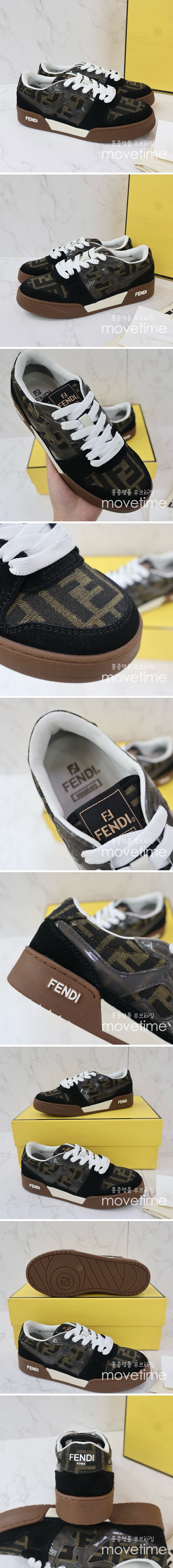 [홍콩명품,FENDI] 펜디 24SS 로고 매치 스니커즈 운동화 (블랙), SE2895, PMD, 명품스니커즈,운동화,구두,로퍼,하이탑,신발