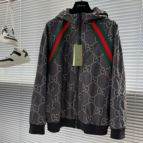 [홍콩명품.Gucci] 구찌 24SS 로고 GG수프림 후드 봄버 자켓 (2컬러), BM13448, JS, 홍콩명품의류,구매대행,온라인명품