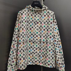 [홍콩명품.LOUIS VUITTON] 루이비통 24SS 모노그램 후드 바람막이 자켓 (화이트), BM13518, JU, 홍콩명품의류,구매대행,온라인명품