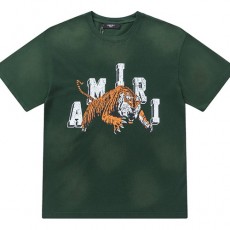 [홍콩명품.AMIRI] 아미리 24SS 로고 그래픽 타이거 프린트 반팔 티셔츠 (그린), BM13614, JU, 홍콩명품의류,구 매대행,온라인명품