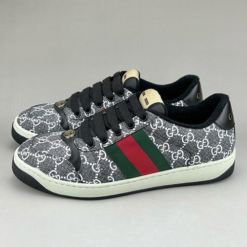 [홍콩명품.Gucci] 구찌 24SS 로고 GG 스크리너 캔버스 스니커즈 운동화 (그레이), SE2977, S3, 명품스니커즈,운동화,구두,로퍼,하이탑,신발