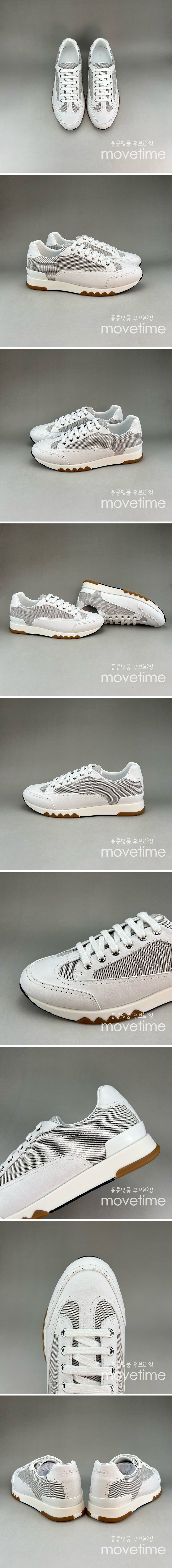 [홍콩명품.Hermes] 에르메스 24SS 로고 TRAIL 스니커즈 운동화 (화이트-그레이), SE3002, S3, 명품스니커즈,운동화,구두,로퍼,하이탑,신발