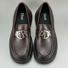 [홍콩명품,Christian Dior] 디올 24SS 로고 레더 가죽 굽 로퍼 구두 (2컬러), SE3008, S3, 명품스니커즈,운동화,구두,로퍼,하이탑,신발