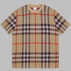 [홍콩명품.Burberry] 버버리 24SS 로고 체크패턴 울 반팔 티셔츠 (2컬러), BM13763, S1F, 홍콩명품의류,구 매대행,온라인명품
