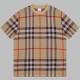 [홍콩명품.Burberry] 버버리 24SS 로고 체크패턴 울 반팔 티셔츠 (2컬러), BM13763, S1F, 홍콩명품의류,구 매대행,온라인명품