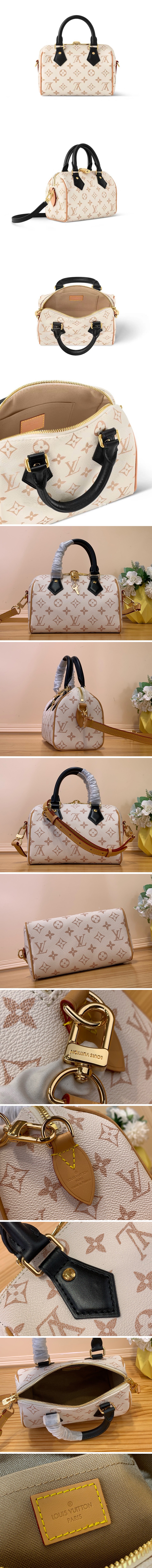 [홍콩명품.LOUIS VUITTON] 루이비통 24SS 스피디 반둘리에 20 모노그램 듄 M46906, BGM2976, GU3, 홍콩명품가방,명품쇼핑몰,크로스백,핸드백,구매대행,무브타임