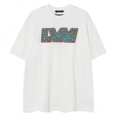[홍콩명품.LOUIS VUITTON] 루이비통 24SS 로고 그래픽 니트 반팔 티셔츠 (화이트), BM14325, JU, 홍콩명품의류,구매대행,온라인명품