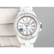 [가격문의][홍콩명품.CHANEL] 샤넬 J12 다이아몬드 33mm 화이트 다이얼 여성용 시계