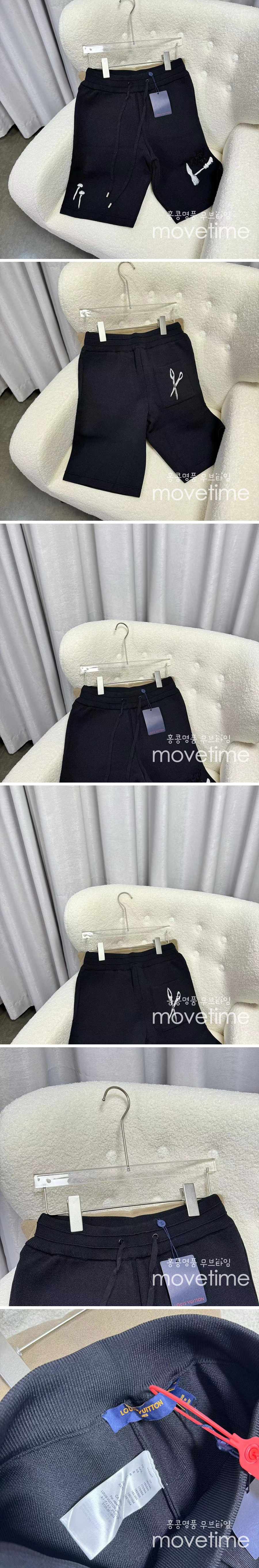 [홍콩명품.LOUIS VUITTON] 루이비통 24SS 로고 쇼츠 반바지 (블랙), BM14384, JU, 홍콩명품의류,구매대행,온라인명품