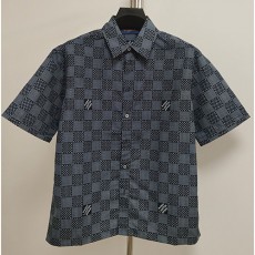 [홍콩명품.LOUIS VUITTON] 루이비통 23SS 로고 다미에 반팔 남방 셔츠 (2컬러), BM14434, JU, 홍콩명품의류,구매대행,온라인명품