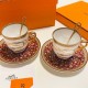 [홍콩명품.Hermes] 에르메스 24SS 선물용 로고 도자기 티컵 커피컵 세트 (6pcs), ET2615, ZAKKA, 명품악세사리,팔찌,귀걸이,반지