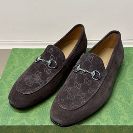 [홍콩명품.Gucci] 구찌 24SS 로고 GG수프림 레더 가죽 구두 로퍼 (브라운), SE3670, S2, 명품스니커즈,운동화,구두,로퍼,하이탑,신발