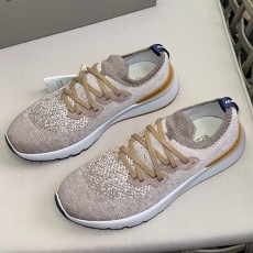 [홍콩명품.Brunello Cucinelli ] 브루넬로쿠치넬리 24SS 로고 MACCCXCI 스니커즈 운동화 (베이지), SE3713, S2, 명품스니커즈,운동화,구두,로퍼,하이탑,신발