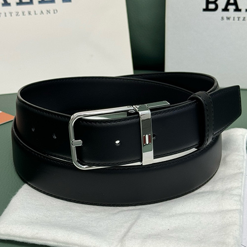 [홍콩명품.BALLY] 발리 24SS 로고 레더 가죽 벨트 (은장-블랙), 3.4cm, BT1303, MR, 명품레플리카,인터넷쇼핑몰,남자명품,해외직구