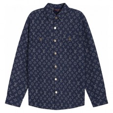 [홍콩명품.LOUIS VUITTON] 루이비통 24SS 로고 모노그램 데님 남방 셔츠, BM15332, JU, 홍콩명품의류,구매대행,온라인명품
