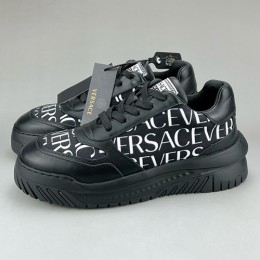 [홍콩명품.VERSACE] 베르사체 24SS 로고 레이어드 스니커즈 운동화 (블랙), SE3893, S3, 명품스니커즈,운동화,구두,로퍼,하이탑,신발