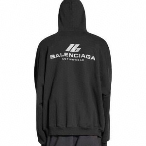 [홍콩명품.BALENCIAGA] 발렌시아가 24SS 로고 프린트 오보핏 후드 바람막이 자켓 (블랙), BM15942, JL, 홍콩명품의류,구매대행,온라인명품