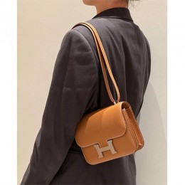 [홍콩명품.Hermes] 에르메스 24SS 로고 Constance 19cm 토트백 크로스백 (브라운-은장), BGM3764, H3, 홍콩명품가방,명품쇼핑몰,크로스백,핸드백,구매대행