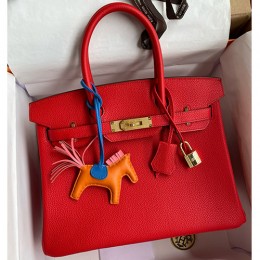 [홍콩명품.Hermes] 에르메스 24SS 로고 Birkin 30cm 토트백 크로스백 (레드-금장), BGM3767, H3, 홍콩명품가방,명품쇼핑몰,크로스백,핸드백,구매대행