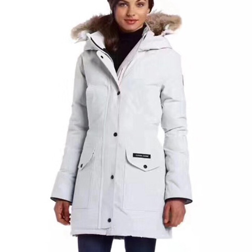 [홍콩명품.CANADA GOOSE] 캐나다구스 24SS 로고 여성 women\'s Trilium parka 파카 자켓 (화이트), BM16264, S1F, 홍콩명품의류,구매대행,온라인명품